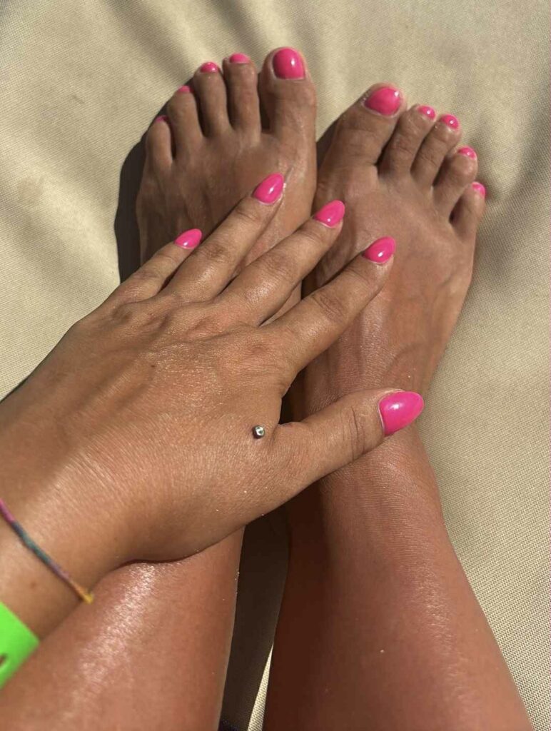 Gainage et vernis semi-permanent